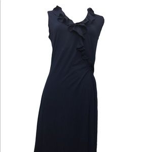 Boden Navy Blue Wrap Ruffle Dress US Size 6